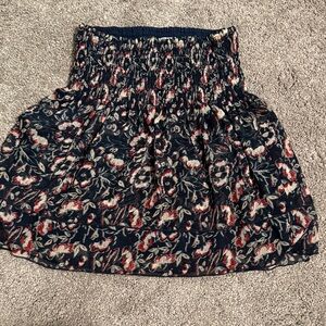 Abercrombie & Fitch Navy Floral Mini Skirt